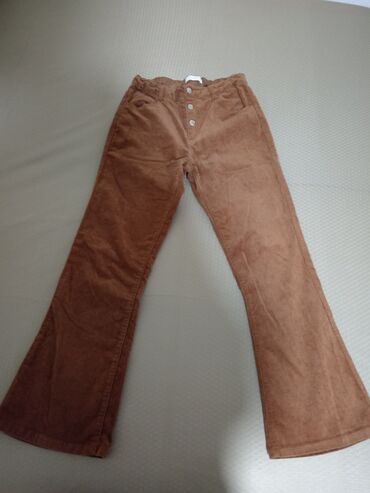 termo pantalone: Zara, Zvoncare, 164-170, bоја - Braon
