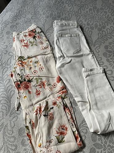 обмен одеждой: Брюки Zara HM оба 1000 сом — 1