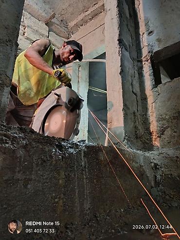 2107 qapi: Beton kəsmə xidməti - Divar, döşəmə və tavanlarda dəqiq və səliqəli — 1