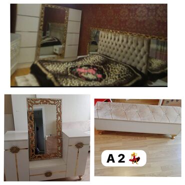Yataq otağı dəstləri: İkinəfərlik çarpayı, Dolab, Termo, 2 tumba, İşlənmiş