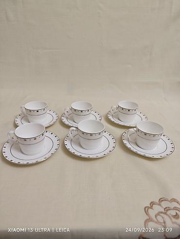 gurcu xengeli satisi: Çay dəsti, Farfor, 6 nəfərlik, İtaliya — 3