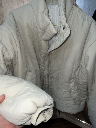 куртка парка женская зимняя: Пуховик, Короткая модель, Made in KG, Оверсайз, S (EU 36)