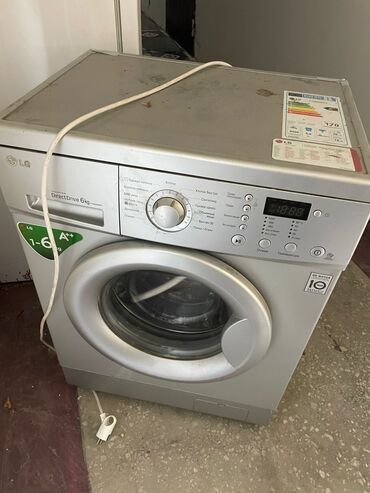 tərəzi qiymətləri: Paltaryuyan maşın LG, 6 kq, Təmirə ehtiyacı var, Avtomat, Qurutma var, Kredit yoxdur, Ünvandan götürmə