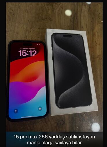 Fly: IPhone 15 Pro Max, 256 ГБ, Black Titanium, Face ID