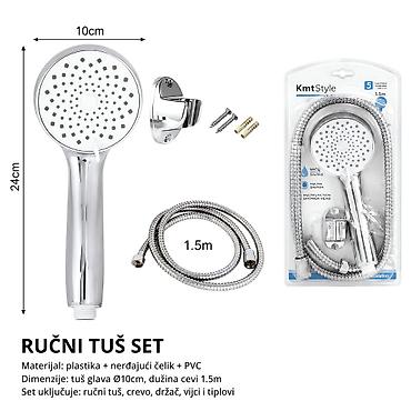 KMT Set trube belog zvezdanog neba 3283018-A Mali ručni tuš set sa