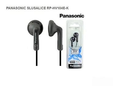 Slušalice: Panasonic žičane slušalice RP-HV104E-K - Tip: klasične earbud — 2