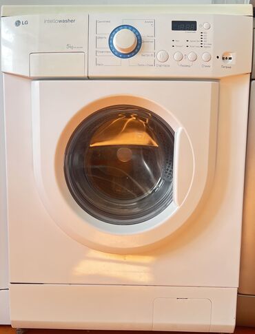 корейская стиральная машина: Кир жуучу машина LG, Автомат, 5 кг чейин, Компакттуу
