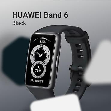 addim olcən saat: HUAWEI Band 6 – Black rəng - 1.47" FullView AMOLED displey, nazik — 2