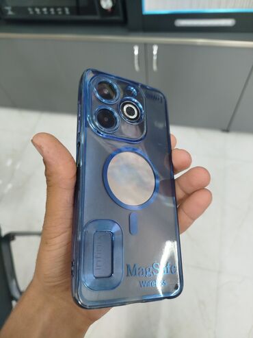 30 azn telefon: Infinix HOT 50i, 128 ГБ, цвет - Синий, Сенсорный