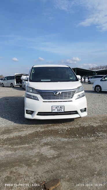 Toyota: Toyota Vellfire: 2009 г., 3.5 л, Автомат, Бензин, Минивэн