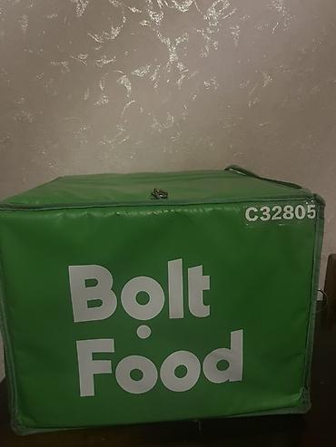 bolt sumka: Bolt Food termo çanta - Rəsmi Bolt Food dizaynlı, yaşıl rəngli — 2