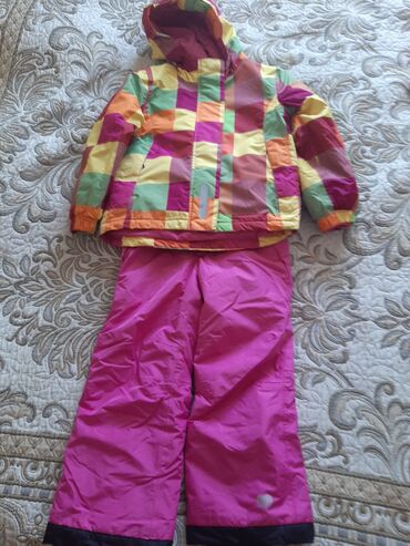 детские флисовые комбинезоны: Костюм зимний-куртка и комбинизон, на рост 110-116