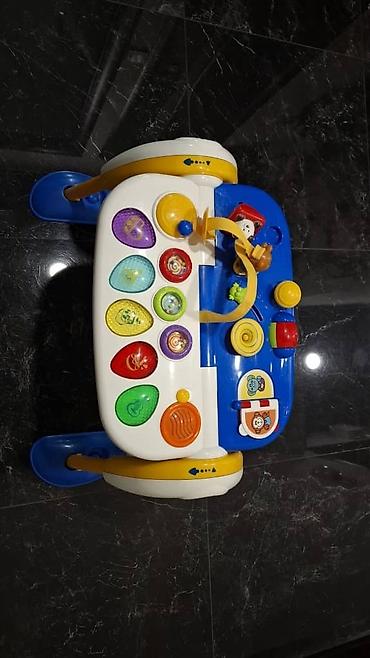 Детские ходунки: Развивающий центр Chicco Baby Steps, выполненный в сине-бело-желтой — 3