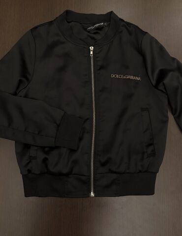 cins pencekler kisi ucun: Dolce & Gabbana qara bomber gödəkçə - Rəng: qara - Ön hissə