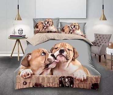 Posteljina: Troslojni set posteljine sa 3D motivima kućnih ljubimaca Posteljine — 5