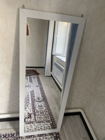 где можно заказать рамки для картин: Прямоугольное напольное зеркало в полный рост с белой рамой. Рама