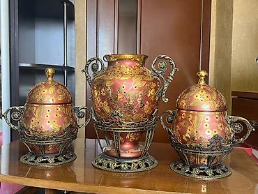 ev gulleri ve adları: Vaza dəsti, Metal — 2