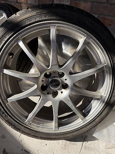 Диски на жирной резине Subaru . R18 225 40 . Без варки и ударов