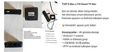 android tv boxlar: TVIP S-Box v.710 Smart TV Box Adi televizoru smart televizora çevirən — 1