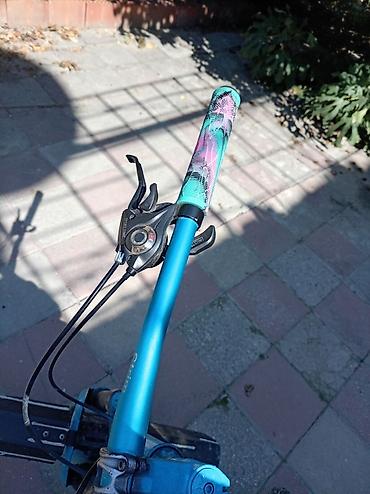 start velosiped: Dağ/şəhər tipli velosiped – mavi rəng Sprey vurulub veloda Təkərlər — 6