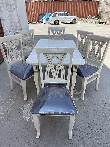 Masa və oturacaq dəstləri: Yeni, 6 stul — 3