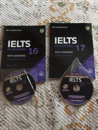 dvd диск размер: IELTS Cambridge Academic Practice book 100% оригинал. 16 и 17