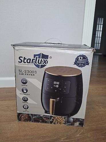 black: Аэрогриль (аэрофритюрница) Starlux SL-23003 - Объем чаши: 4.5 л - — 1