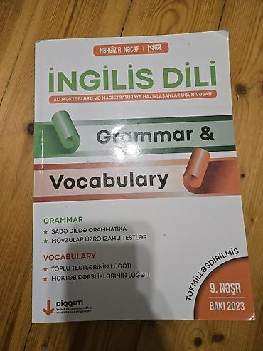 Testlər: Nərgiz Nəcəfin ingilis dili qrammatika və lüğət kitabı Tam yeni — 1