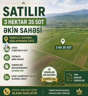 İsmayıllı. Qiymət razılaşma yolu ilə. Münasib qiymətə. Əkin sahəsi lalafo.az -da İsmayıllı. Qiymət razılaşma yolu ilə. Münasib qiymətə. Əkin sahəsi