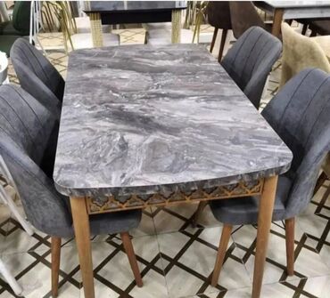 Masa və oturacaq dəstləri: Mətbəx üçün, Yeni, Açılan, Dördbucaq masa, 4 stul — 30