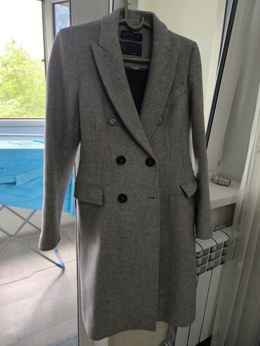 Пальто: Пальто, По колено, Двубортная модель, XS (EU 34)