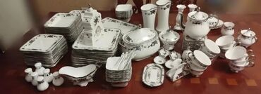 Nahar dəstləri və servizlər: Nahar dəsti, rəng - Ağ, Farfor, 12 nəfərlik — 7