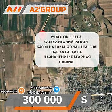 участок соклук: 551 соток, Для сельского хозяйства — 1