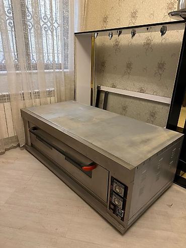 Restoran, kafe avadanlığı: Sənaye tipli elektrik pizza/sobası – 1 kamerali, paslanmayan poladdan — 1