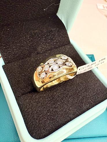 karat brilliant: Nişan, Üzük, Sarı qızıl, 750 Əyar, Brilyant, 0.51-1.00 Karat — 2