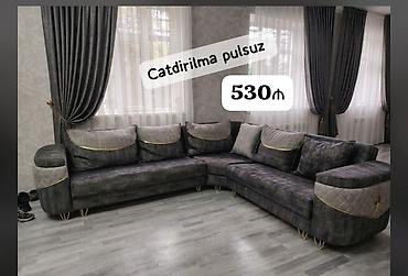 uqol divan: Künc divan, İşlənmiş, Açılan, Bazalı, Pulsuz çatdırılma — 1