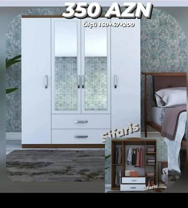 Dolablar: Yeni, Açılan, 5 qapı Düz dolab, Qarderob, paltar dolabı, Azərbaycan — 8
