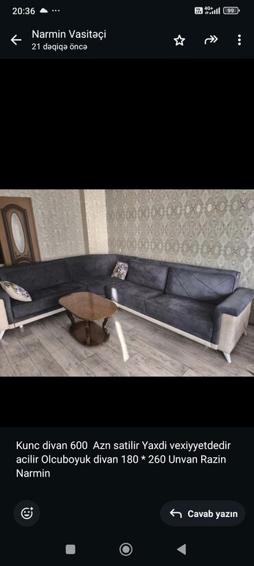 Matraslar: Künc divan, İşlənmiş, Çatdırılma yoxdur