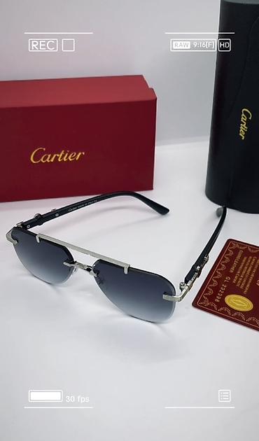 Aksesuarlar: Cartier gün eynəyi - Rimless (çərçivəsiz) dizayn, metal üst körpü və — 2