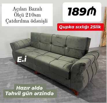 Yataq otağı dəstləri: Divan, Açılan, Bazalı, Ödənişli çatdırılma