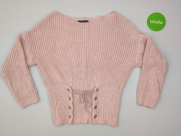 pudrowy roz: Sweter damski, rozmiar M — 2