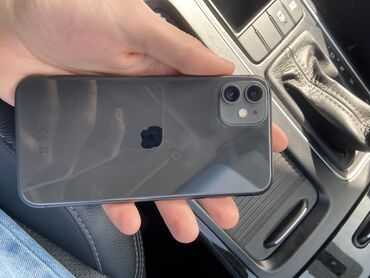 Apple iPhone: IPhone 11, 64 GB, Qara, Zəmanət, Simsiz şarj, Face ID
