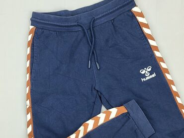 kurtka jeansowa chłopięca: Sweatpants, Hummel, 8 years, 128, condition - Good