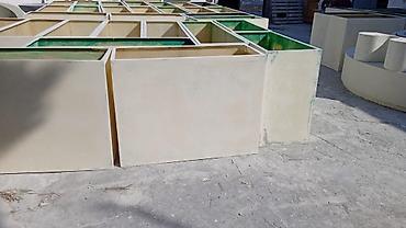 Горшки для растений: Fiberglasdan düzəlmiş iri həcmli əkici qutular (planterlər) - — 3