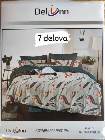 Posteljina: Posteljine pamuk Set sadrzi 7 delova: Cena: 3200 din Jorganska navlaka — 4