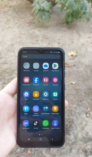 samsung n100: Samsung Galaxy A50, 64 GB, rəng - Göy, İki sim kartlı, Face ID