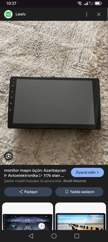 Avtomobil üçün soyuducular: Avtomobil üçün multimedia monitoru/başlıq vahidi - Geniş ekranlı