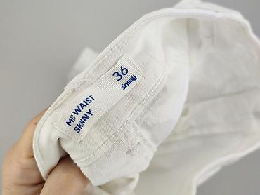 white flare jeans: Jeansy damskie, rozmiar S — 4