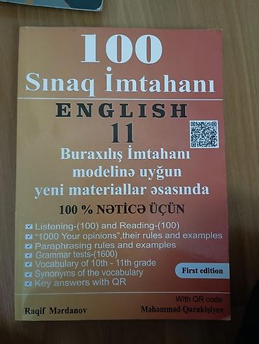 Testlər: İngilis dili Testlər 11-ci sinif, 1-ci hissə — 1