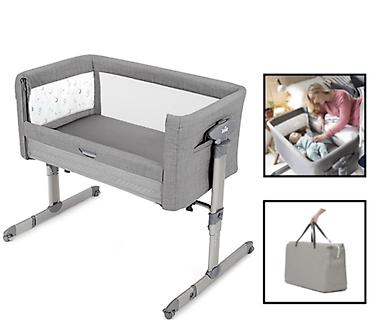 cybex easy: Детская приставная кроватка, Б/у, С колесиками, цвет - Серый — 1